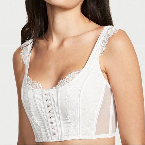 VS Dream Angels Unlined Lace-Up Corset Top - Picture 1 of 12